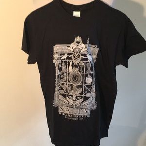NWOT “Salem Witches Institute, Established 1626” black T-shirt